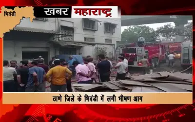 Horrific fire in wooden warehouse in Bhiwandi