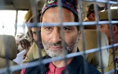 तिहाड़ जेल में में भूख हड़ताल पर बैठा यासीन मलिक