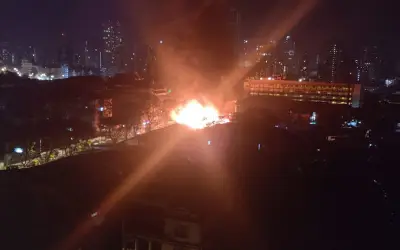 Fire in Byculla's Mustafa market-in24news