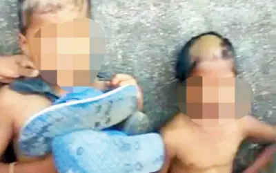 मासूम बच्चों को पीटनेवाले गिरफ्तार 