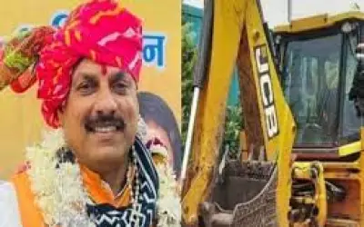 मध्य प्रदेश में बीजेपी कार्यकर्ता का हाथ काटने वालों के घर पर चला बुलडोजर