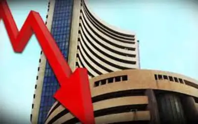 शेयर बाजार में गिरावट, ख़तरे के निशान पर सेंसेक्स