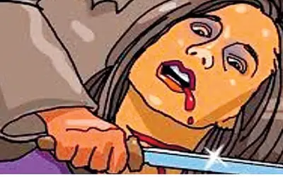 गर्दन रेतकर महिला की हत्या