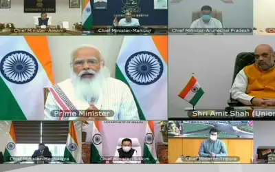 नॉर्थ ईस्ट राज्यों के 8 मुख्यमंत्रियों के साथ कोरोना पर पीएम मोदी की बैठक