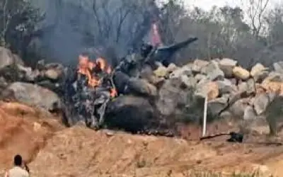 वायुसेना का ट्रेनी विमान तेलंगाना में क्रैश, दो पायलटों की मौत