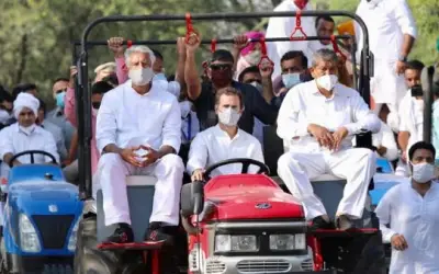 राहुल गांधी के ट्रैक्टर से निकले कई विवाद