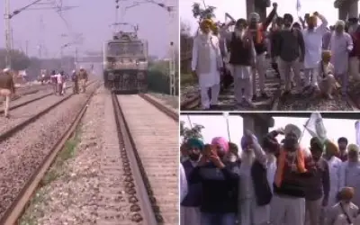 किसान चार घंटे के लिए कर रहे हैं रेल रोको आंदोलन