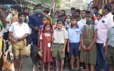 Goat Movement of Labor Organization in Mumbai-in24news